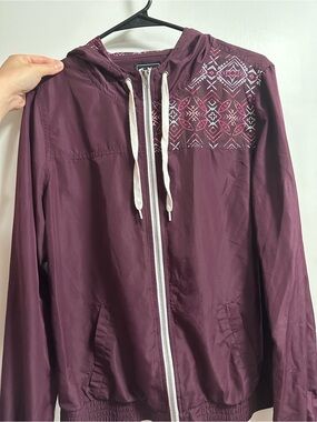 Women’s Maroon Hooded Zip Jacket - Empire